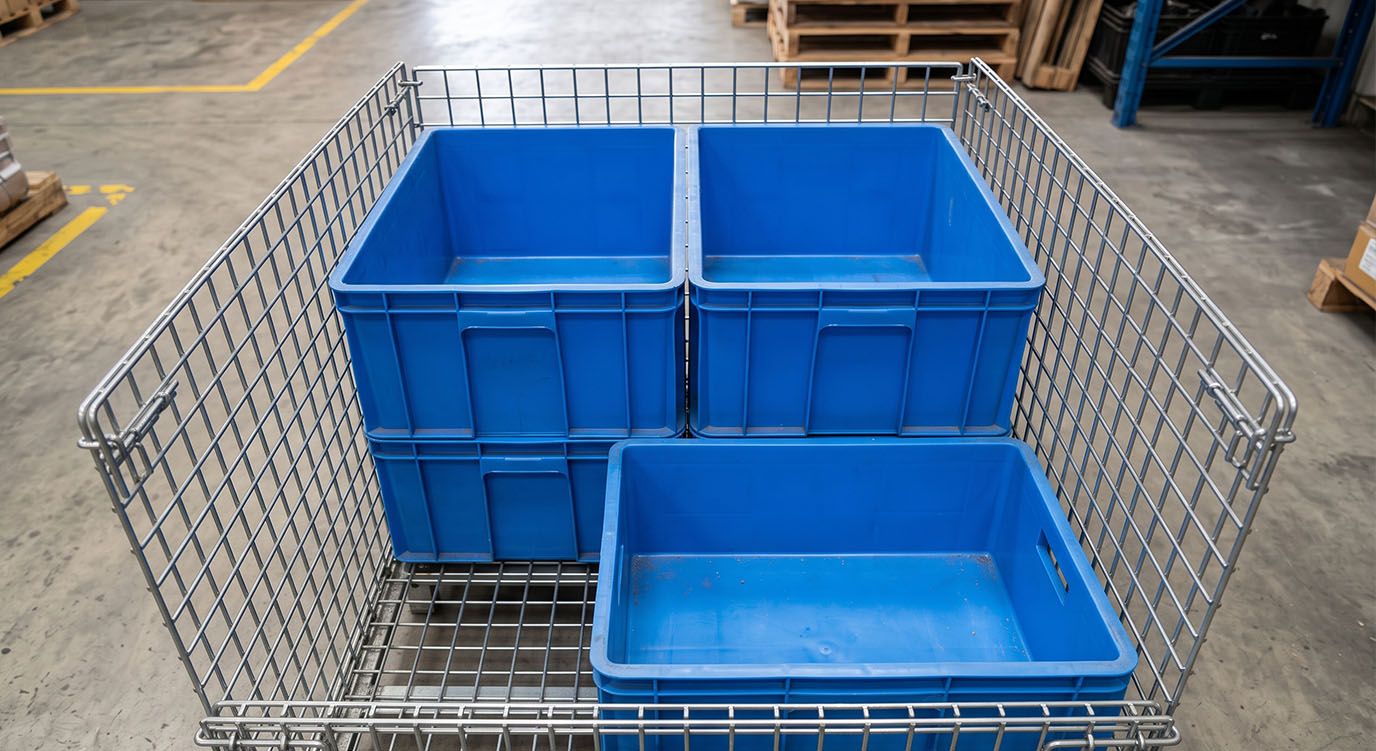 artikel Pallet Mesh vs Crate Plastik Industri Pilih Salah Satu atau Pakai Bersama 2.jpg